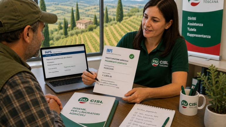 Pagamento della Disoccupazione Agricola in Toscana